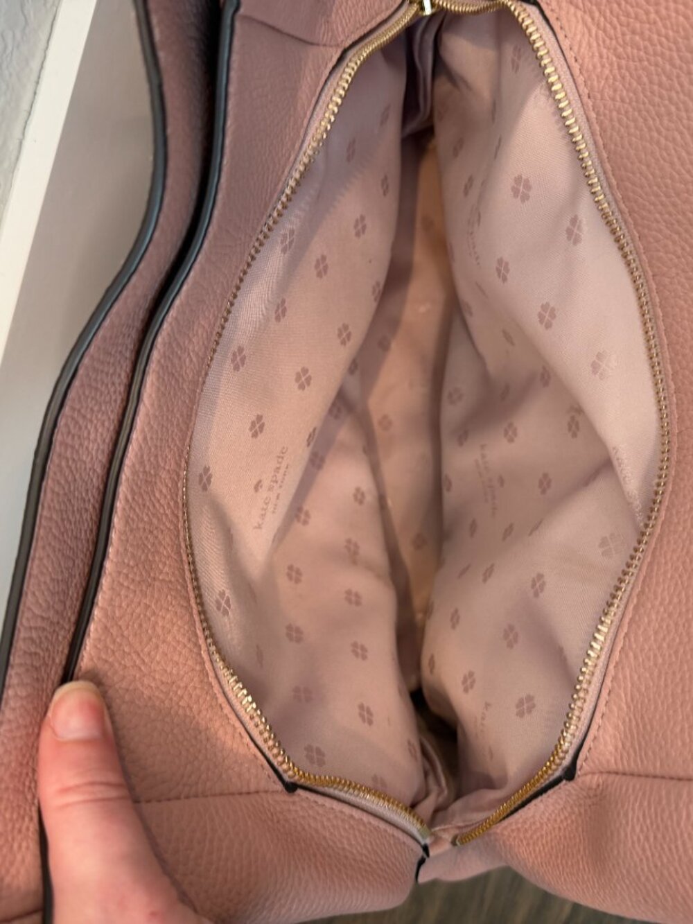 Kate Spade Hailey Pink Large Leather Shoulder Bag - Picture 10 of 10